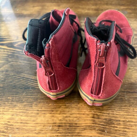 Vans Burgundy‎ Sneakers Size 3 - Picture 7 of 9